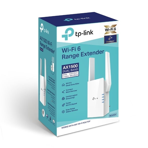 TP-Link AX1500 Wi-Fi Range Extender - TL-RE505X TP-Link AX1500 Wi-Fi Range Extender - TL-RE505X
